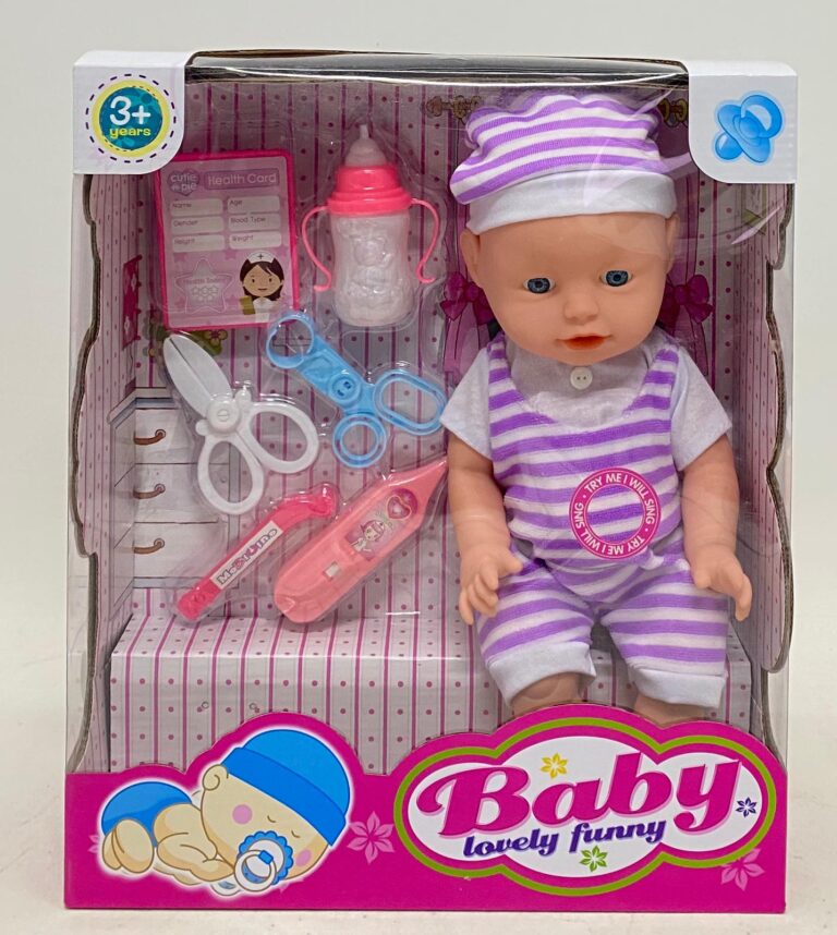 בובת תינוק צוחקת, בוכה, ומדברת