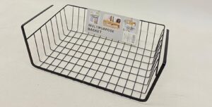 מדף רשת מתכת ניתלה על מדפים - שחור 31X25
