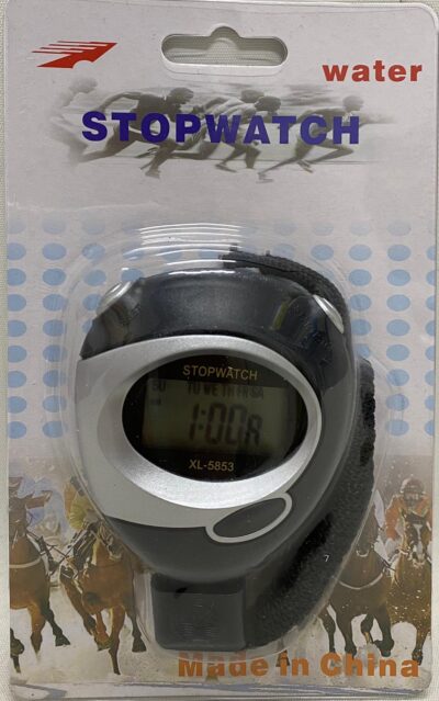 סטופר דיגטלי עם שעון וחוט נשיאה