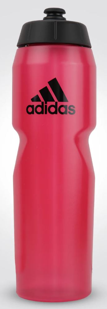 בקבוק פלסטיק + פיה 750 מ"ל ADIDAS - ורוד אדום