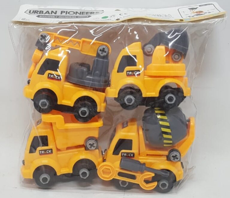 ⁦סט 4 משאיות לפירוק והרכבה⁩ – תמונה ⁦4⁩