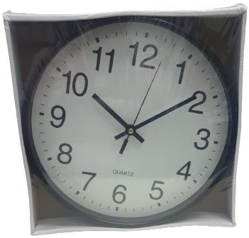 שעון קיר צבע שחור
