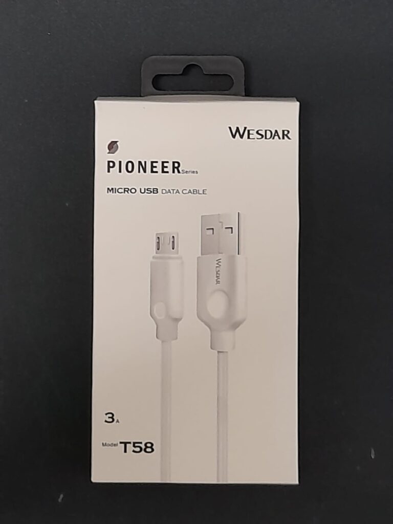כבל מיקרו 3A 1M USB - לבן