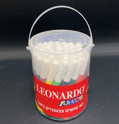 חבילת 42 טושים צבעוניים בדלי מפלסטיק