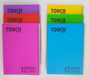 חבילת 3 ספירלות עבות A5 שורה TOUCH