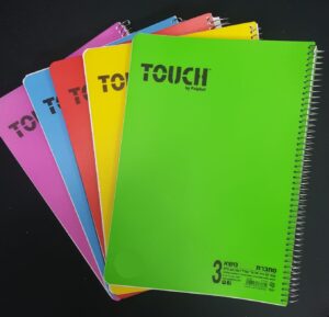 מחברת ספירלה גדולה עבה 3 נושאים שורה בגודל A4