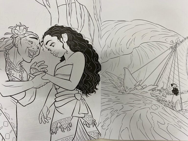 ⁦חוברת צביעה - מואנה⁩ – תמונה ⁦2⁩