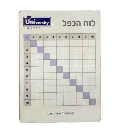 לוח כפל מחיק
