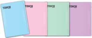 חבילת 5 מחברות קטנות 10 שורות A5 פסטל TOUCH