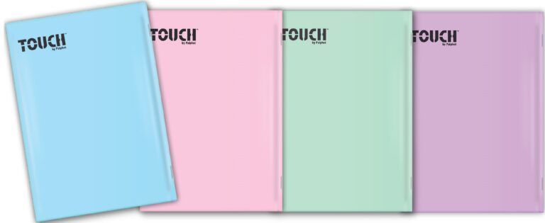 חבילת 5 מחברות קטנות שורה A5 פסטל TOUCH