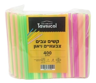 חבילה 400 קשים עבים וצבעוניים צבעי ניאון