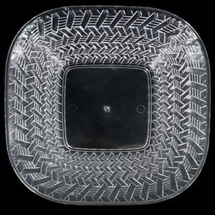 קערה להגשה אקריליק מרובעת עמוקה 22.5X22.5X8.5 ס"מ