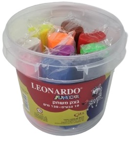 בצק משחק לאונרדו ג'וניור 10 צבעים
