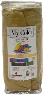 סדין זוגי 160*200 100% כותנה - מוקה