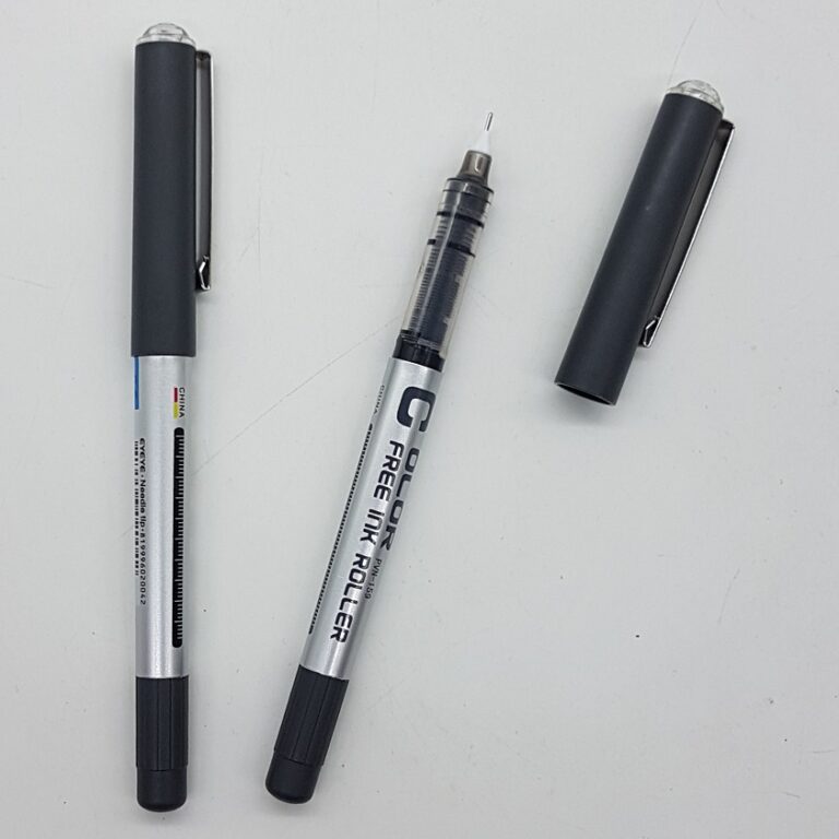 עט שחור ראש סיכה שחור- 0.5 מ"מ