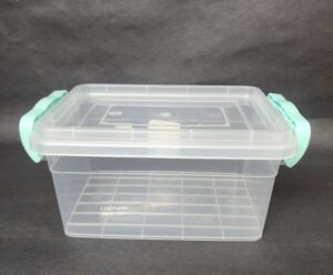 קופסה מלבנית עם מכסה וסוגרים 22X14 ס"מ