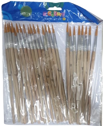 מארז 25 מכחולים מס' 12