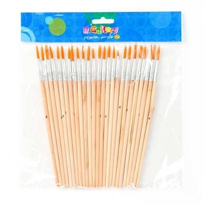 מארז 25 מכחולים מס' 4