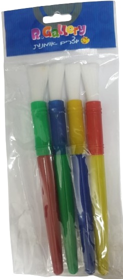 סט 4 מכחולים לדבק