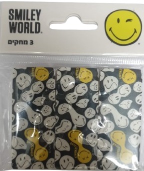 סט 3 מחקים סמיילי