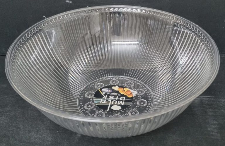 קערת הגשה עגולה אקריליק מעוצבת קוטר 27 ס"מ