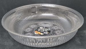 קערת הגשה עגולה אקריליק מעוצבת קוטר 23 ס"מ