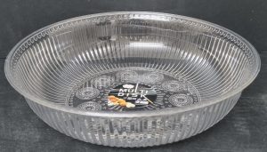 קערת הגשה עגולה אקריליק מעוצבת קוטר 27 ס"מ