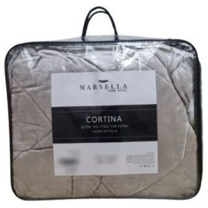 שמיכת חורף יחיד דו צדדית מפנקת 150X200 בתוך תיק - במבחר צבעים