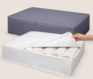 ארגונית בד תא אחד 71X51X18 ס"מ - לבן / אפור