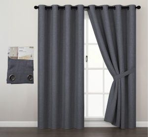 וילון לסלון 140X240 ס"מ - דגם פריז אפור