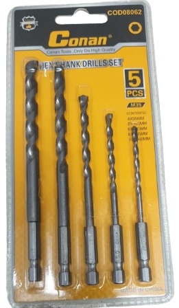 מארז 5 מקדחים
