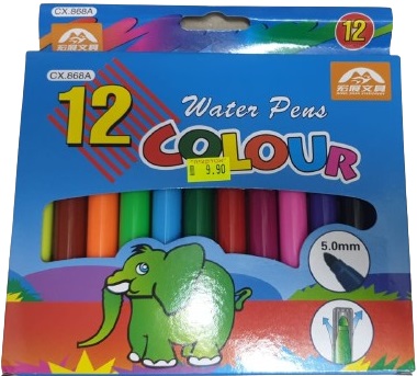 מארז 12 טושים עבים