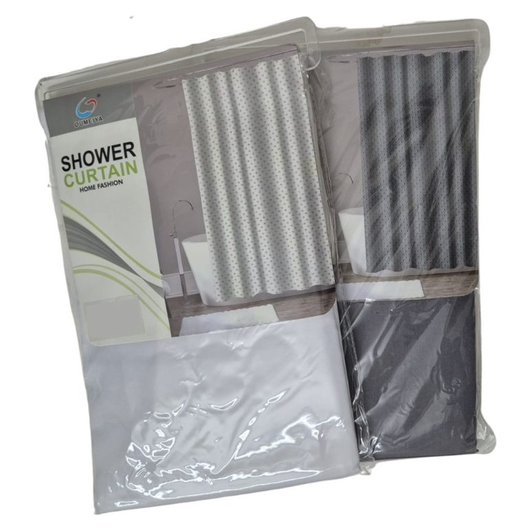 ⁦וילון אמבטיה 180X180 דגם חלק - במבחר צבעים⁩ – תמונה ⁦2⁩