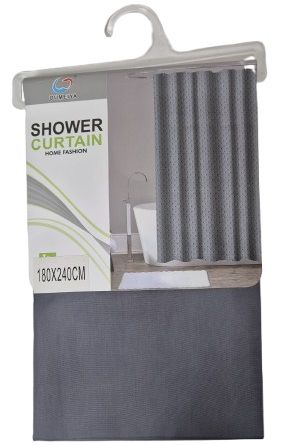 וילון אמבטיה 180X240 דגם חלק - במבחר צבעים