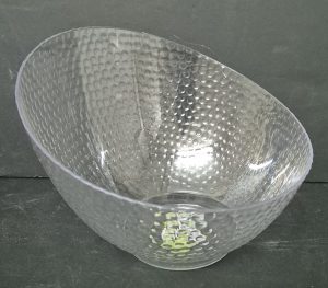 קערה להגשה אקריליק אובלית עמוקה עם 24X17 ס"מ