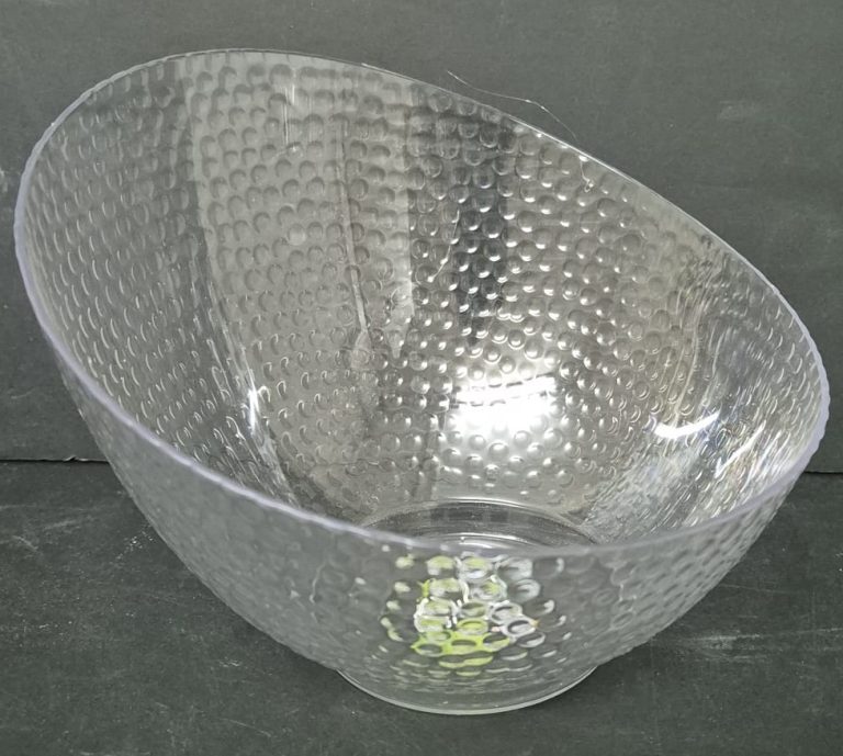 קערה להגשה אקריליק אובלית עמוקה עם 18X13 ס"מ