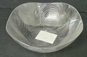 קערה להגשה אקריליק מעוצבת 14.5X5 ס"מ