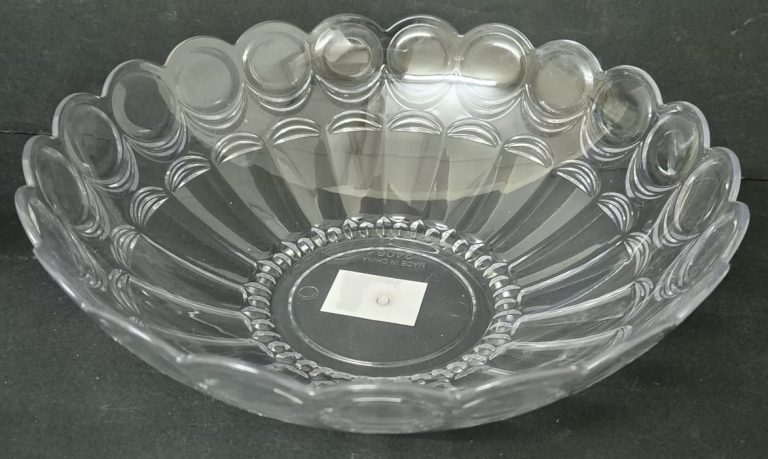 קערה להגשה אקריליק מעוצבת דגם פרח קוטר 22.5 ס"מ