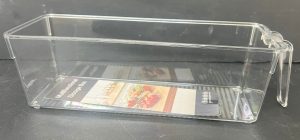 ארגונית אקריליק שקופה לאחסון עם ידית 31.5X10 ס"מ