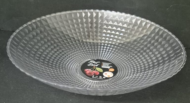 קערה להגשה אקריליק מעוצבת קוטר 26 ס"מ