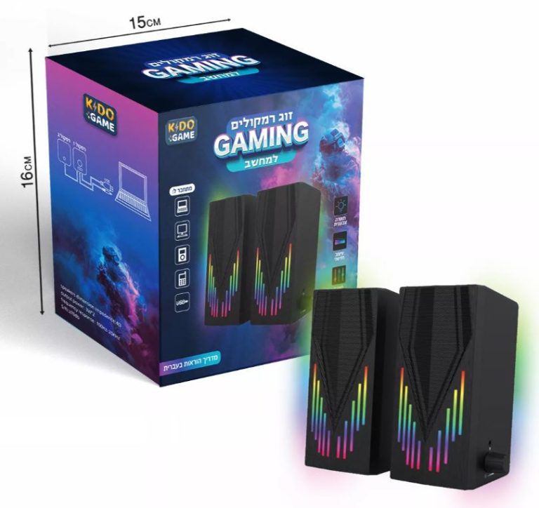זוג רמקולים GAMING למחשב