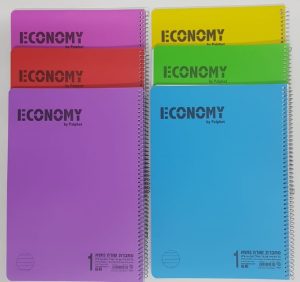 חבילת 3 ספירלות גדולות A4 שורה ECONOMY