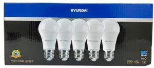 סט 5 נורות לד 15W הברגה עבה - אור צהוב