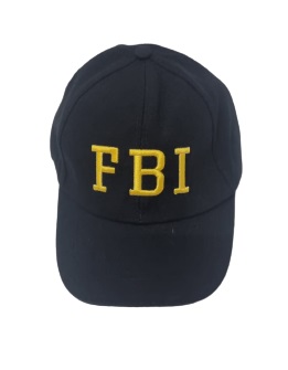 כובע FBI שחור צהוב