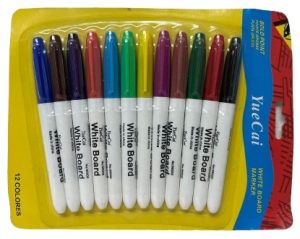 חבילה 12 טושים צבעוניים מחיקים דקים