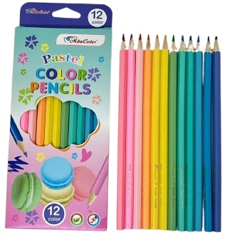 חבילה 12 צבעי עפרון פסטל