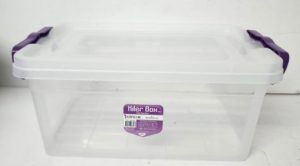 ארגז פלסטיק שקוף סגירת קליפסים 5.5 ליטר 32X20 ס"מ