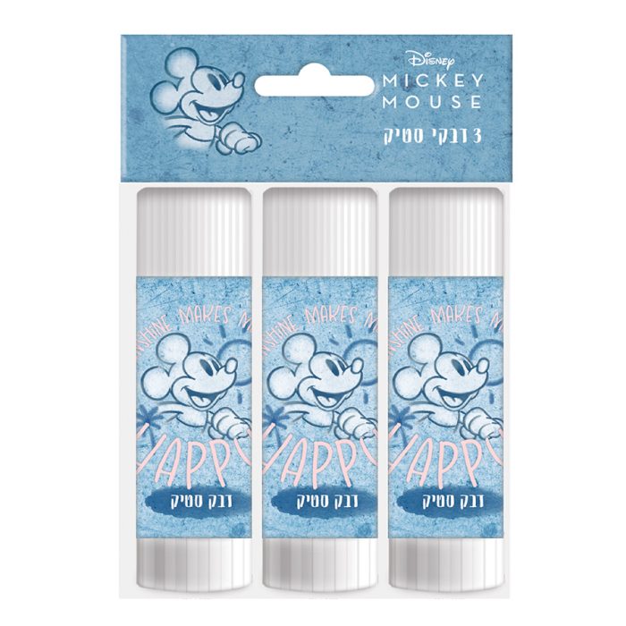 סט 3 דבק סטיק מיקי מאוס