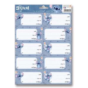 חבילה 30 מדבקות למחברת - לילו וסטיץ'
