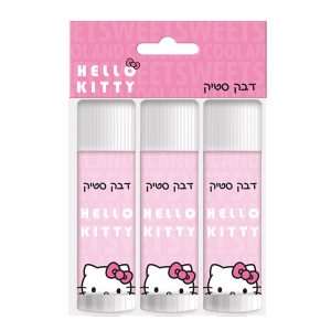 סט 3 דבק סטיק הלו קיטי
